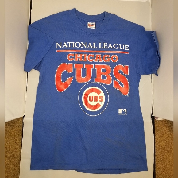 GUC Vintage 1992 Team Hanes Chicago Cubs Baseball Tee⚾️🏆 - Picture 1 of 3